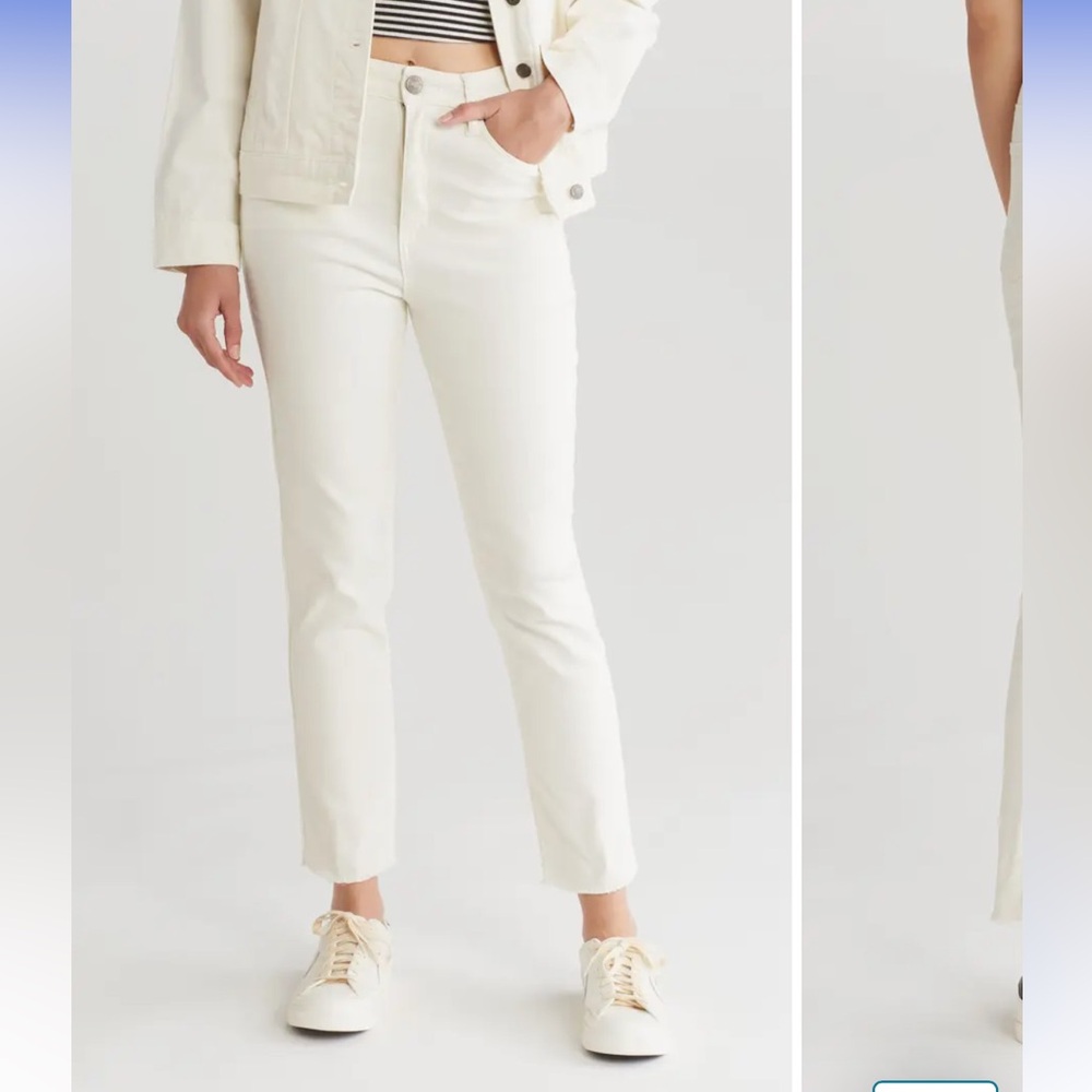 Off White High Waisted Jeans